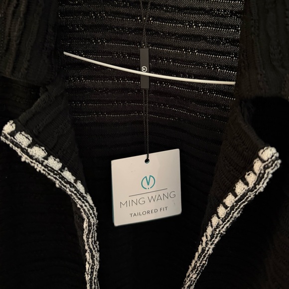 Ming Wang Knit Blazer with Silver details and buttons Size XL - Picture 2 of 4